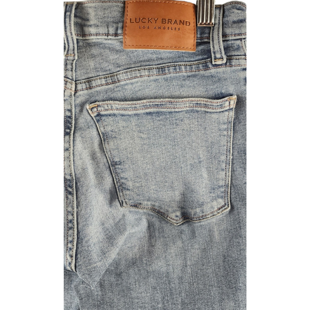 Lucky Brand Mid Rise Super Skinny AVA Women's 6/28 Med-Wash Distressed - Picture 3 of 4